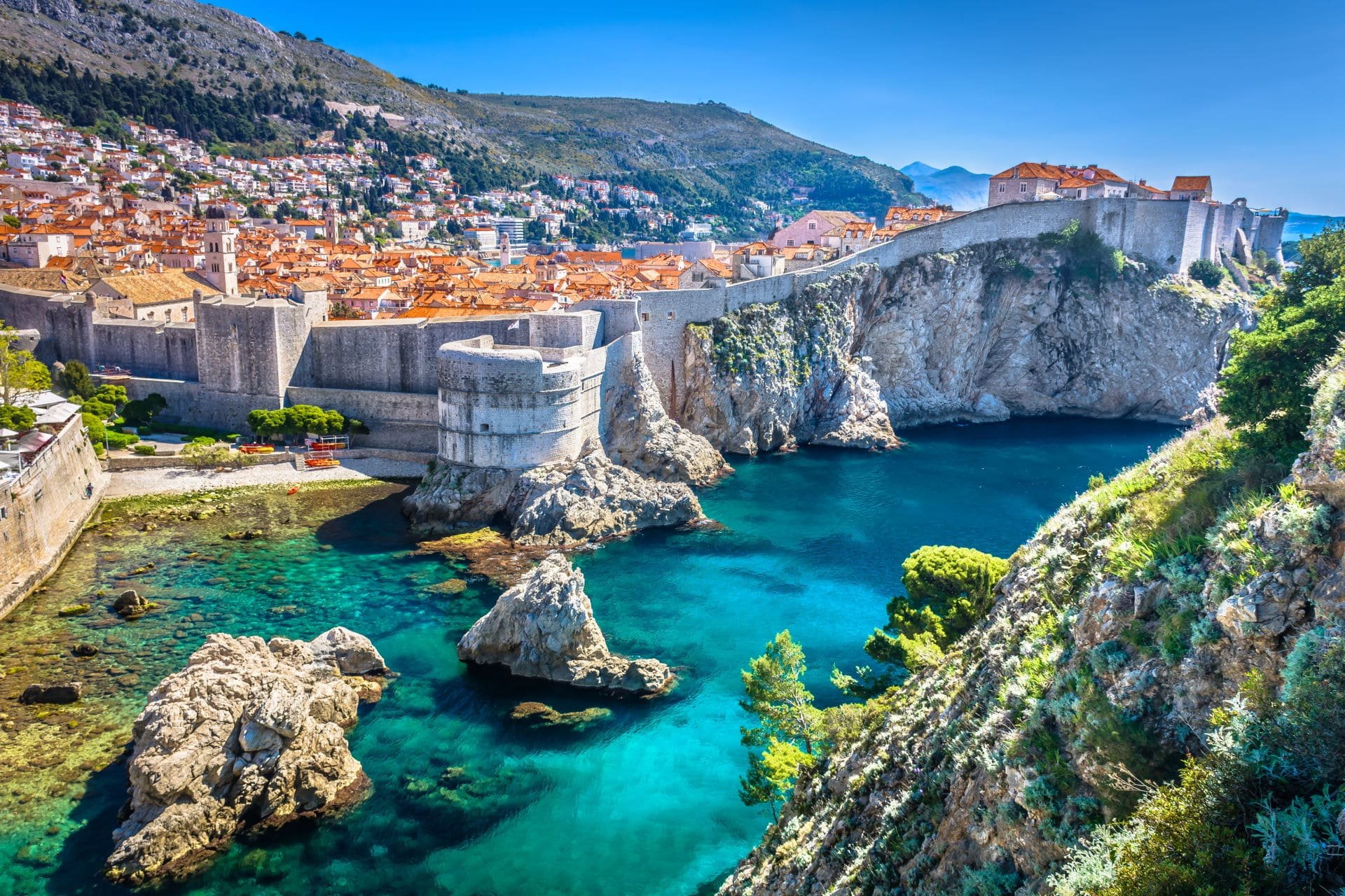De muren van Dubrovnik